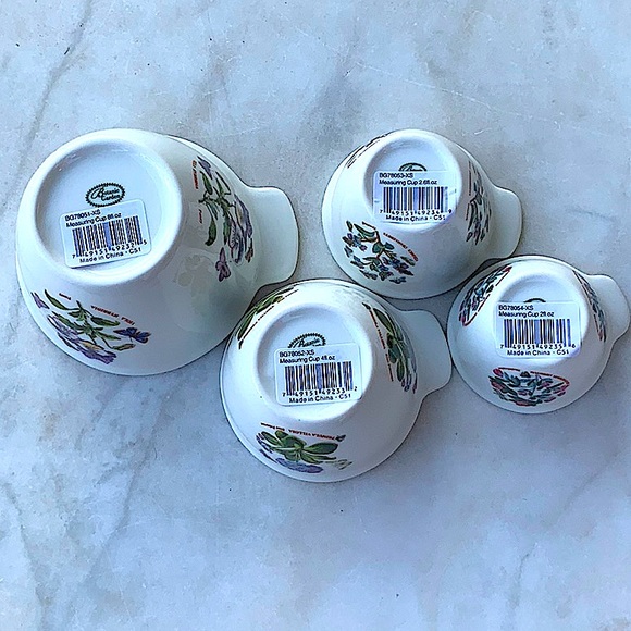 PORTMEIRION BOTANIC GARDEN MEASURING CUPS SET OF 4 - Picture 9 of 11